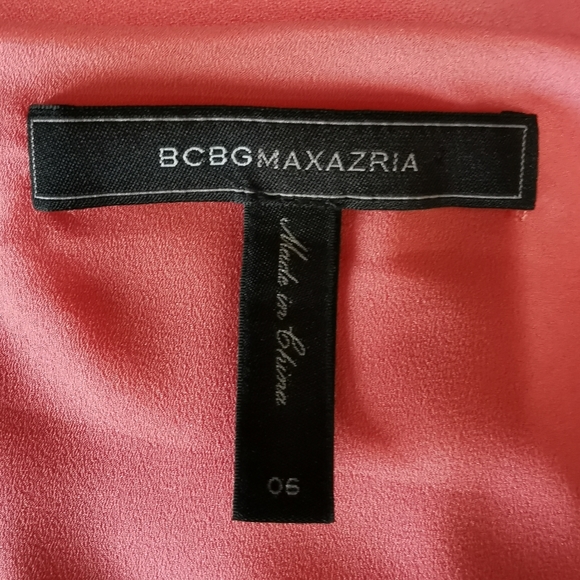 BCBGMaxAzria Anouk Coral Sheath Dress - Sz 6 - Picture 8 of 10